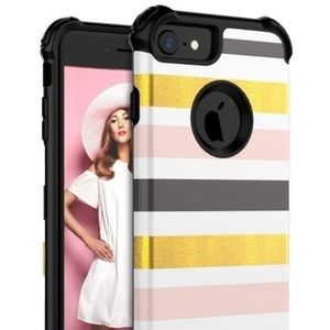 Iphone 7/8 Color Stripe SHOCKPROOF CASE